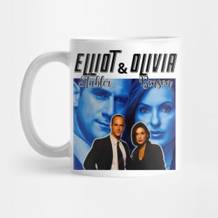 Vintage Elliot Stabler And Olivia Benson Mug